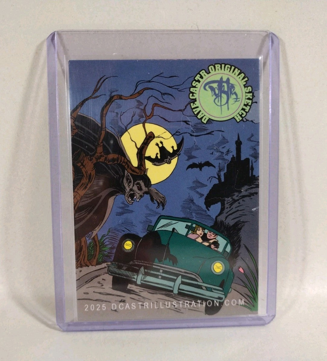 Dave Castr Crusin (2025) OAC Sketch Card W Original Marvel Punisher Art