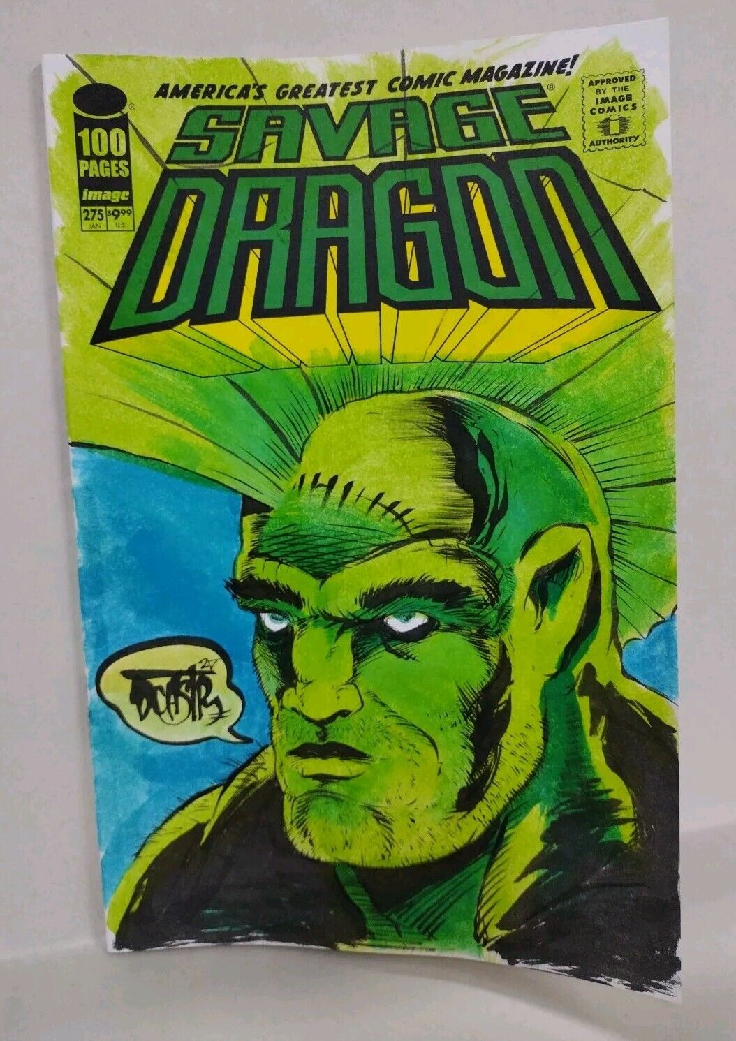Savage Dragon #275 (2025) Image Sketch Cover Comic w Original Art DCastr