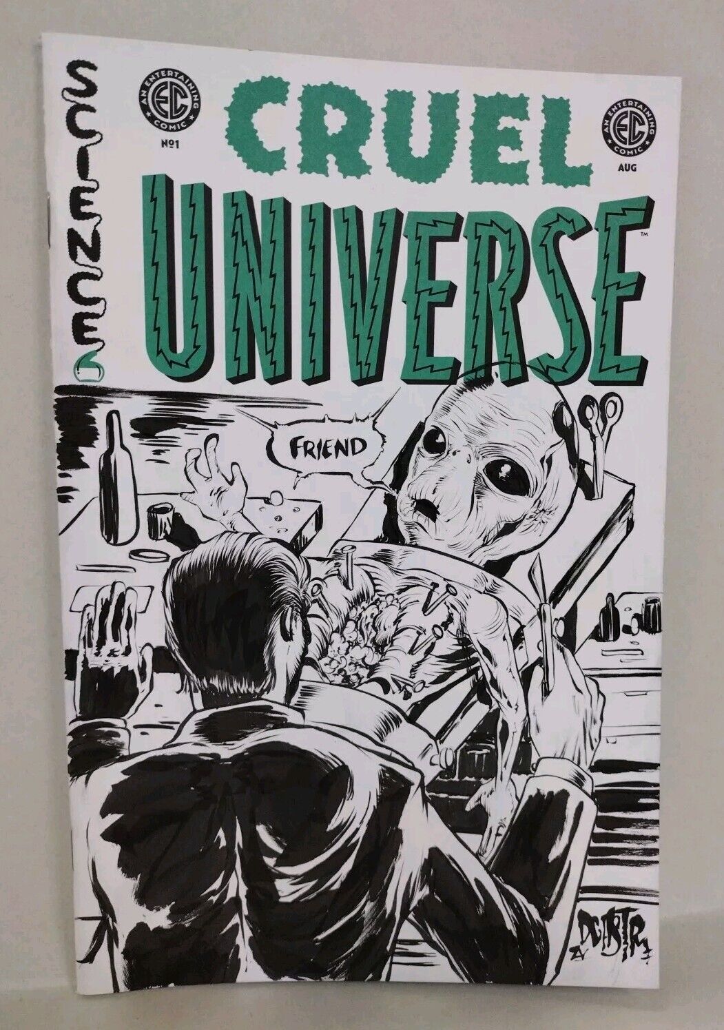 Cruel Universe #1 (2024) Oni EC Comic Sketch Cover Variant W Original DCastr Art