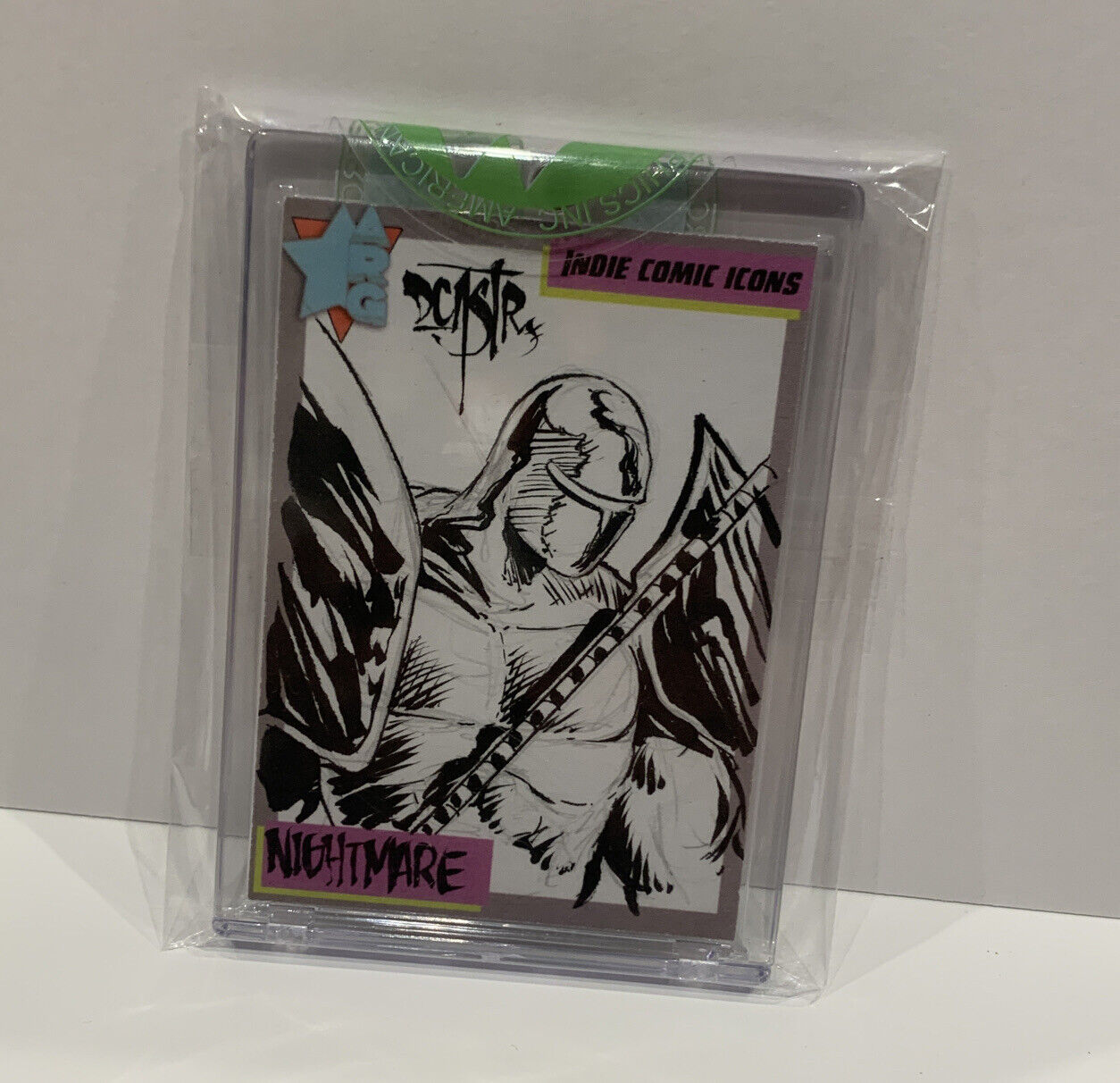 Indie Comic Icons Sketch Card w Original Knightmare Art DCastr (2023) ARG Sealed