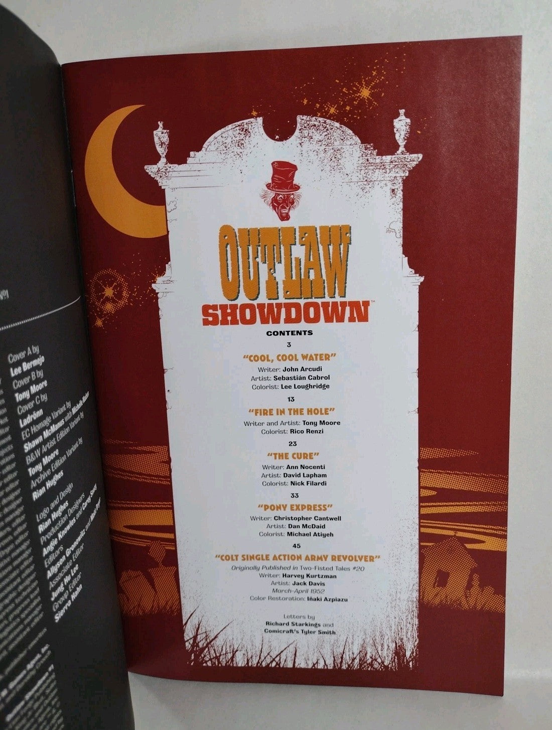 Outlaw Showdown #1 (2025) EC Comic Sketch Variant Cvr W Original Dave Castr Art