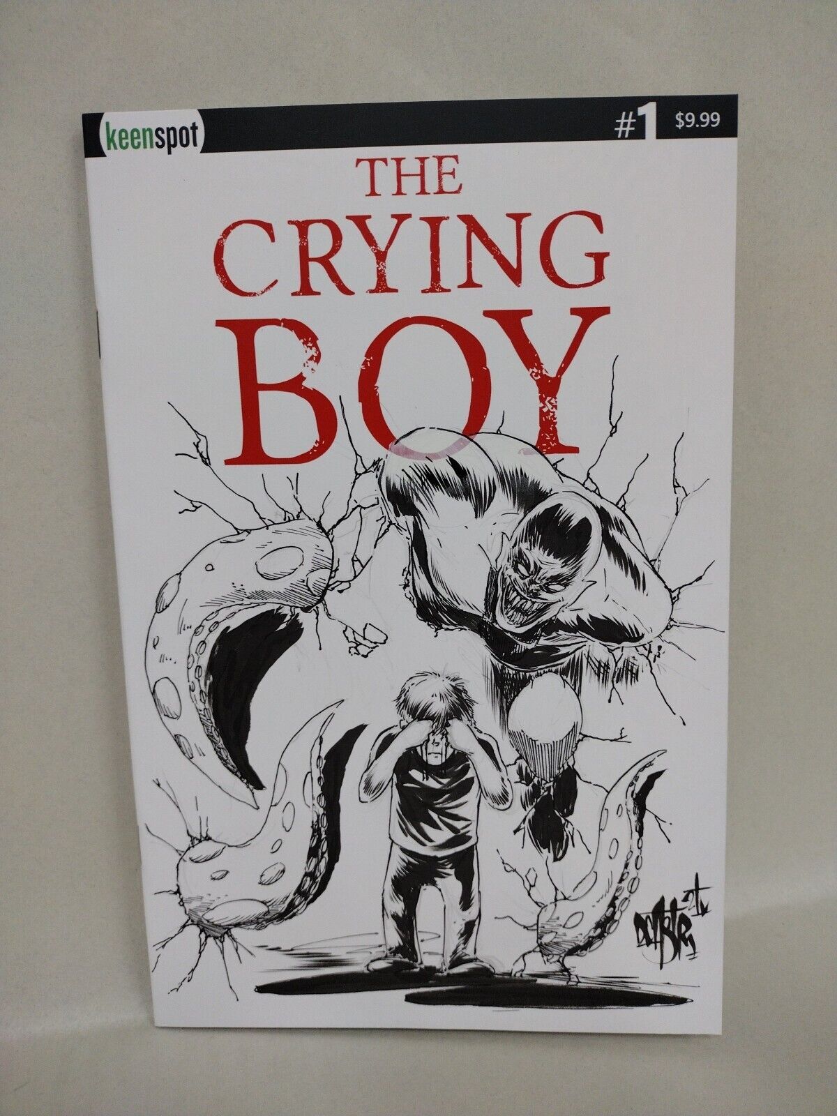 Crying Boy #1 Keenspot (2024) Sketch Variant Cover Comic W Original DCastr Art