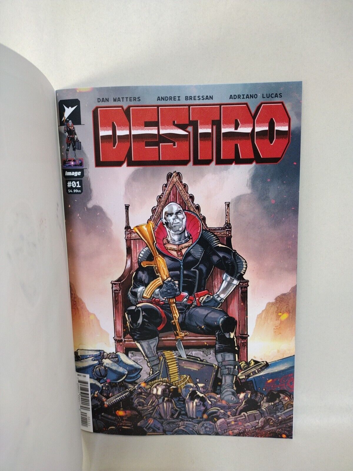 Destro #1 (2024) Image Skybound Comic Sketch Variant W Original Dave Castr Art