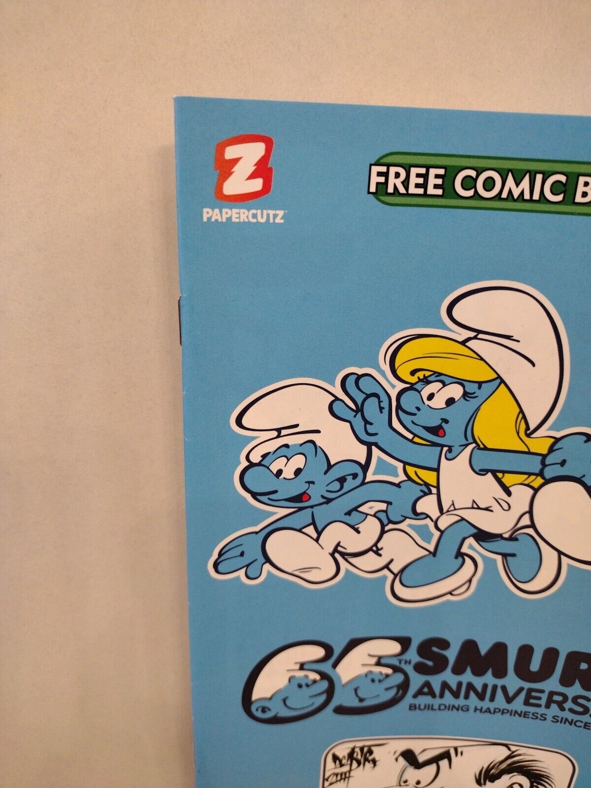 SMURFS 65th Anniversary FREE COMIC BOOK DAY FCBD 2023 w Original DCastr Drawing