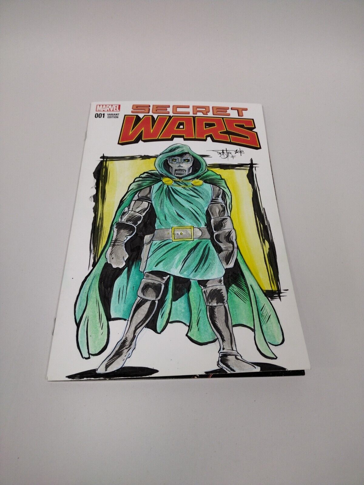 Secret Wars #1 Blank Variant Comic Marvel (2015) Original Doctor Doom DCastr Art