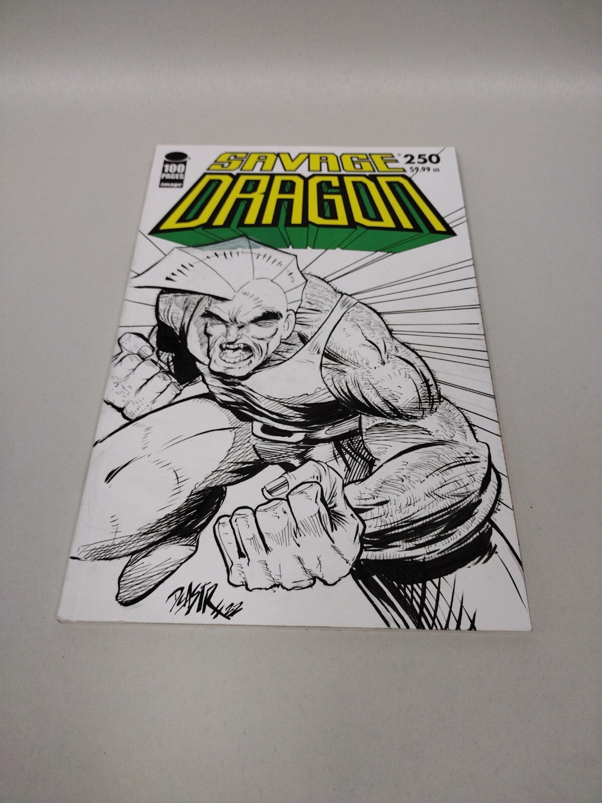 Savage Dragon #250 (2020) Image Comic Sketch Cover Variant w Original Dcastr Art
