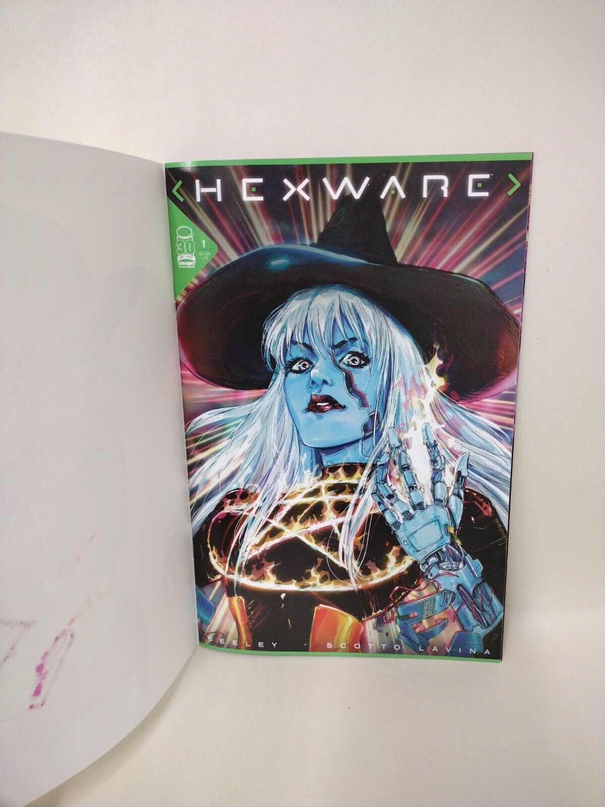 HEXWARE 1 (2022) Blank Cover Variant Image Comic w Original ANDIE DCastr Art COA