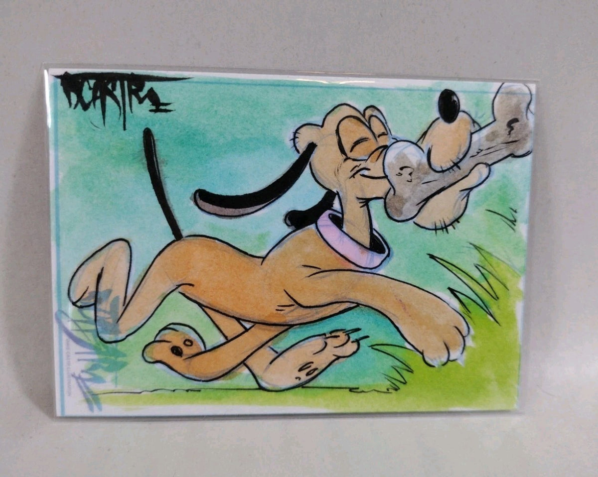 Dave Castr Crusin (2025) OAC Sketch Card W Original Pluto Art 