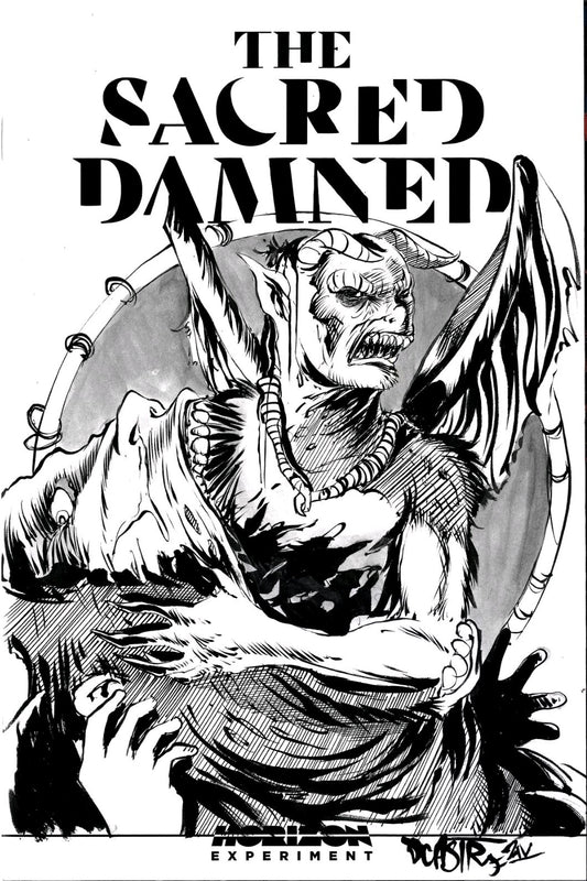 The Sacred Damned #1 (2024) Image Comic Sketch Variant W Original Dave Castr Art