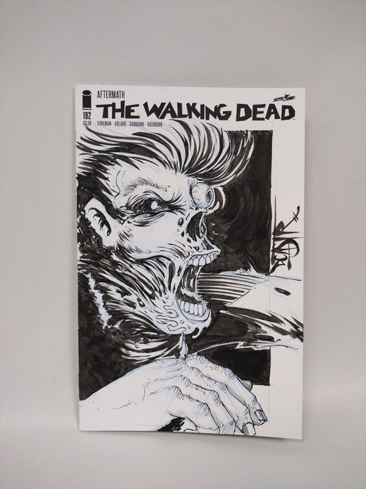 The Walking Dead #192 Blank Cover Sketch Variant W Original Art DCASTR ARG #297