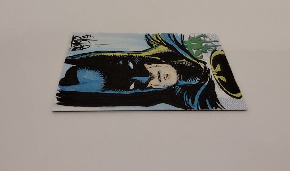 DCastr Iron Claw Series Personal Sketch Card Original 1/1 Batman Art W Holder