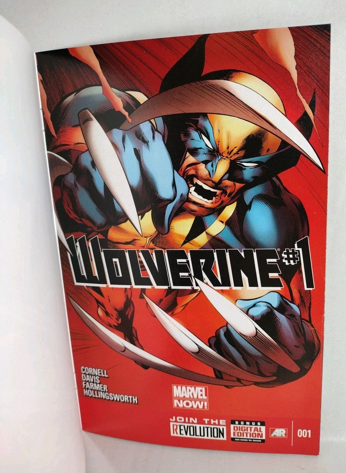 WOLVERINE #1 (2013) Marvel Sketch Cover Variant Comic w Original Dave Castr Art