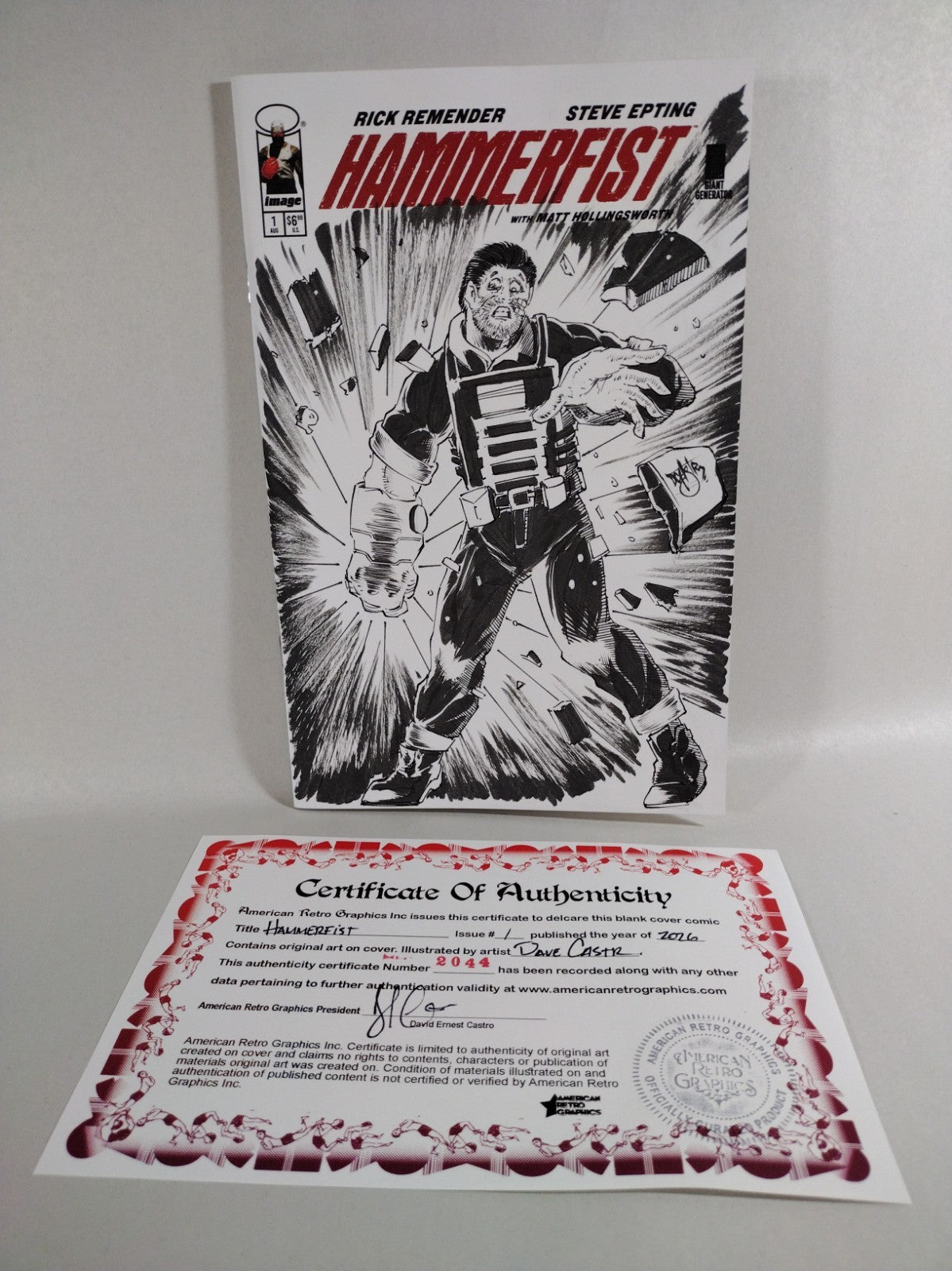 Hammerfist #1 (2026) Image Comic Sketch Cover Variant W Original Dave Castr Art