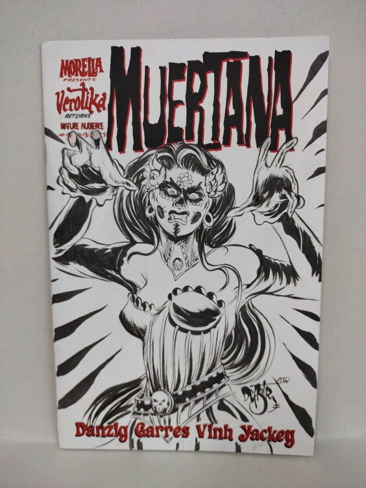 Vertotik Returns #4 (2017)  Sketch Cover W Original Dave Castr Muertana Art