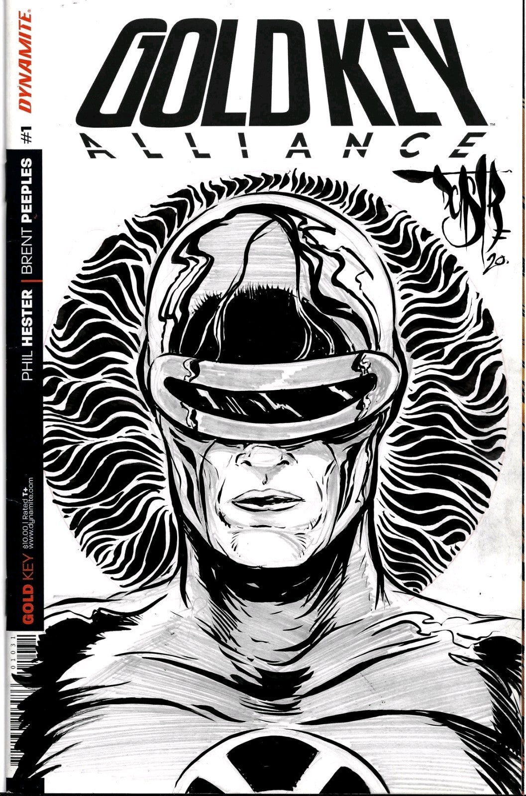 Gold Key Alliance 1 (2016) Dynamite Comic Sketch Cover Var W DCastr Original Art