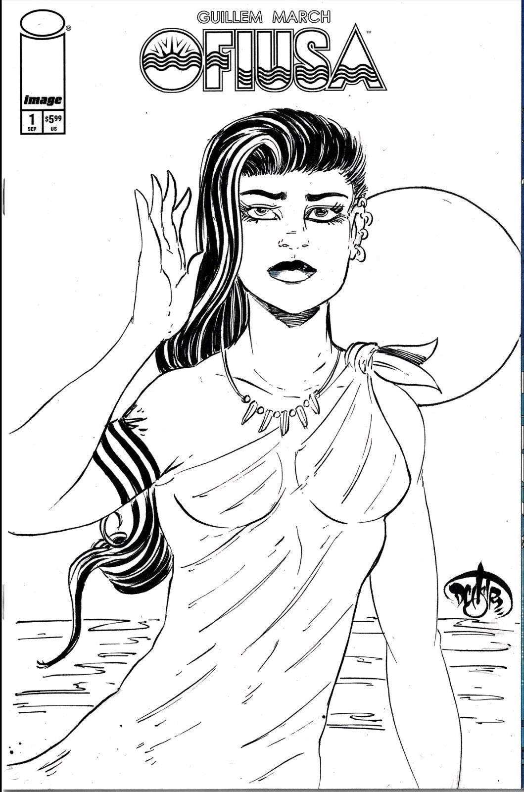 OFIUSA 1 (2026) Guillem March Image Comic Sketch Cover W Original Dave Castr Art