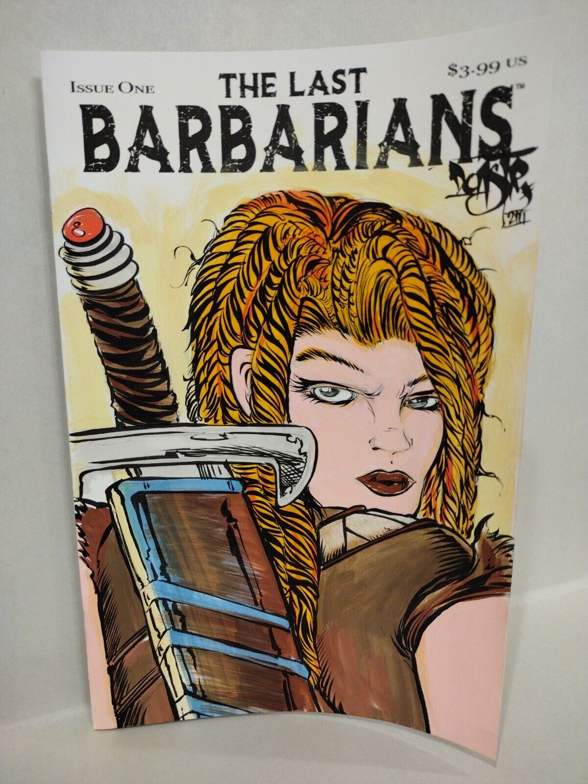 Last Barbarians 1 (2023) Blank Cover Variant Image Comic w Original DCastr Art