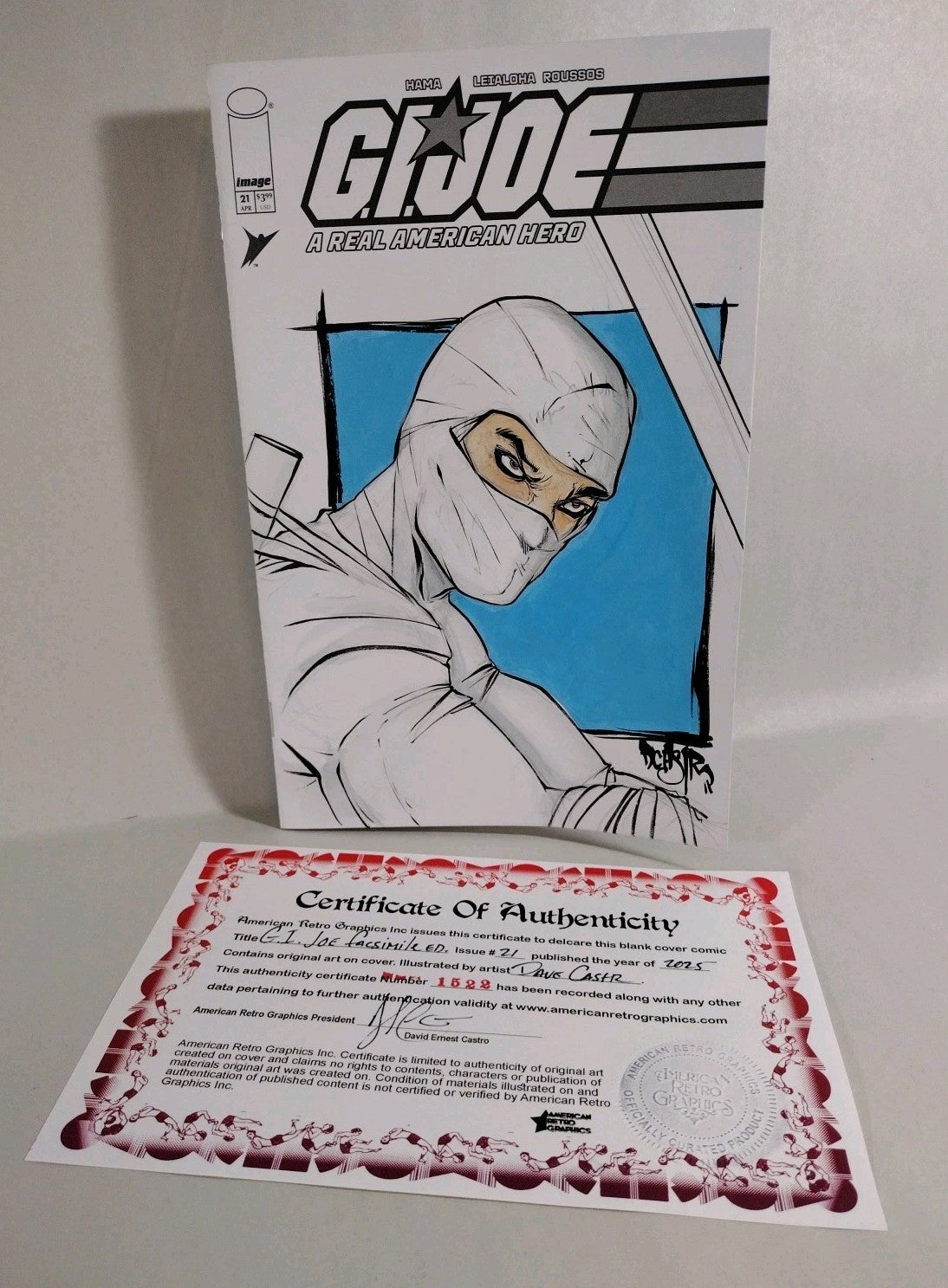 GI Joe #21 (2025) Image Sketch Cover Var Facsimile Comic W Original DCastr Art
