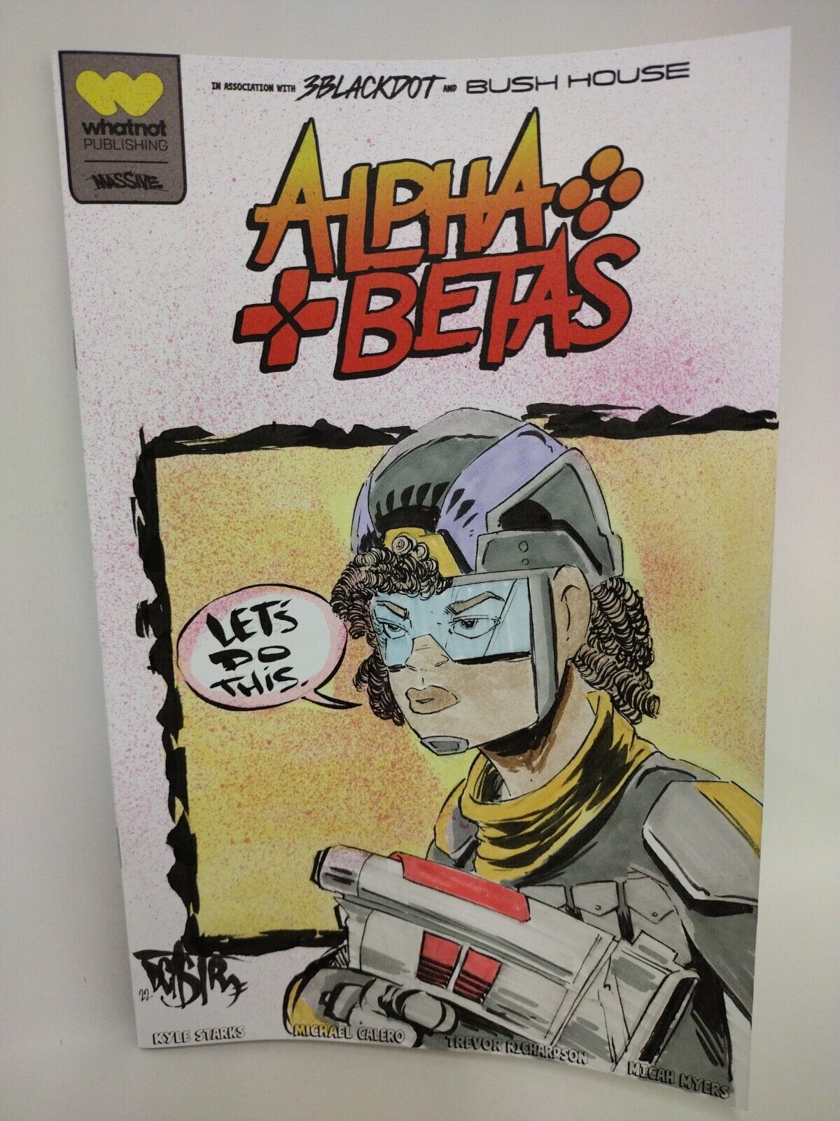 Alpha Betas #1 (2022) Whatnot Blank Cover Comic W Original MASON Dave Castr Art