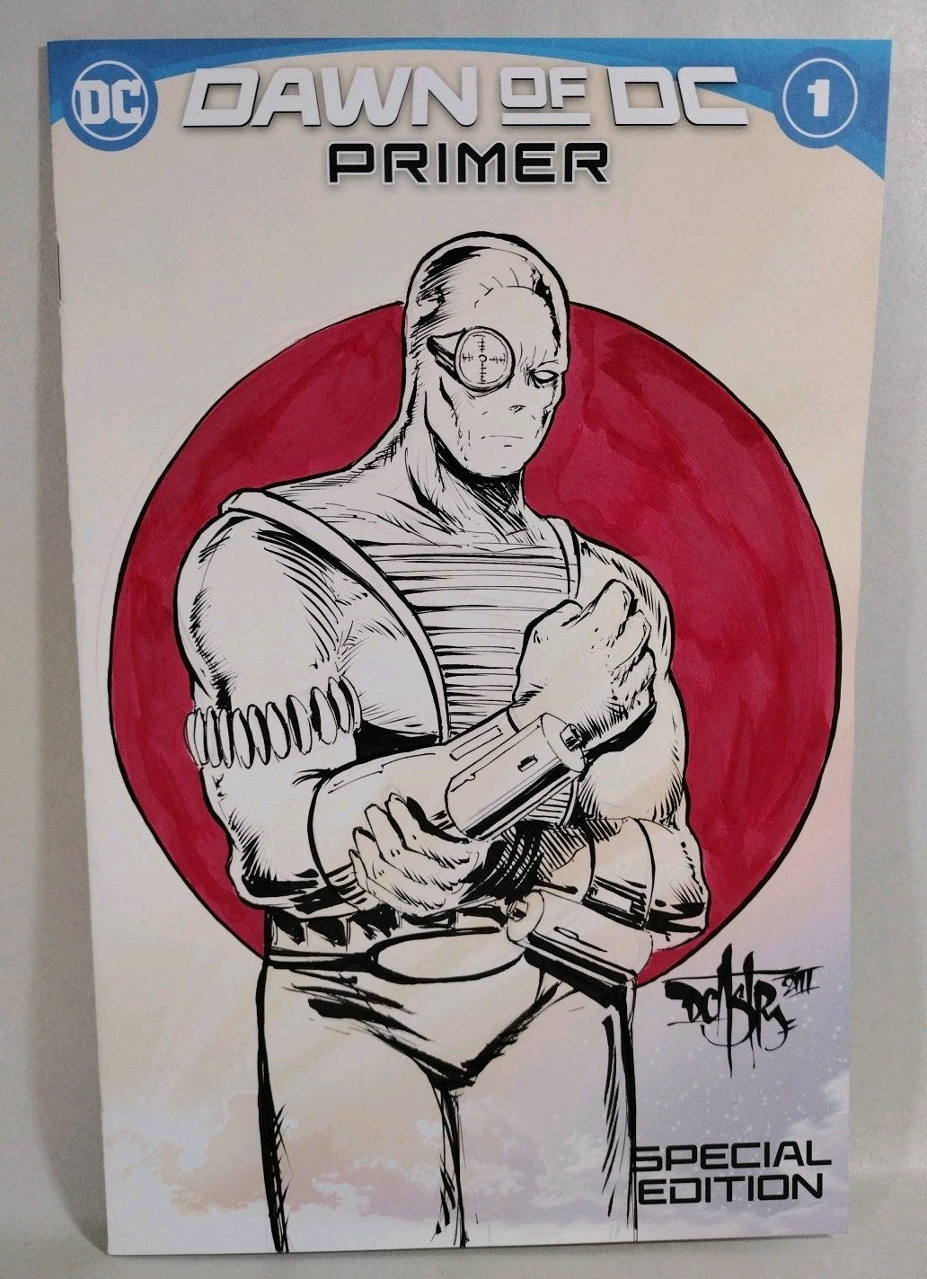 Dawn Of DC #1 (2023) Sketch Variant Comic W Original Dave Castr Deadshot Art