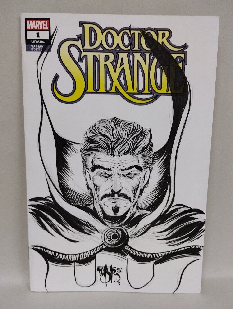 Doctor Strange (2018) #1 Blank Cover Variant Comic W Original DCastr Art COA1061