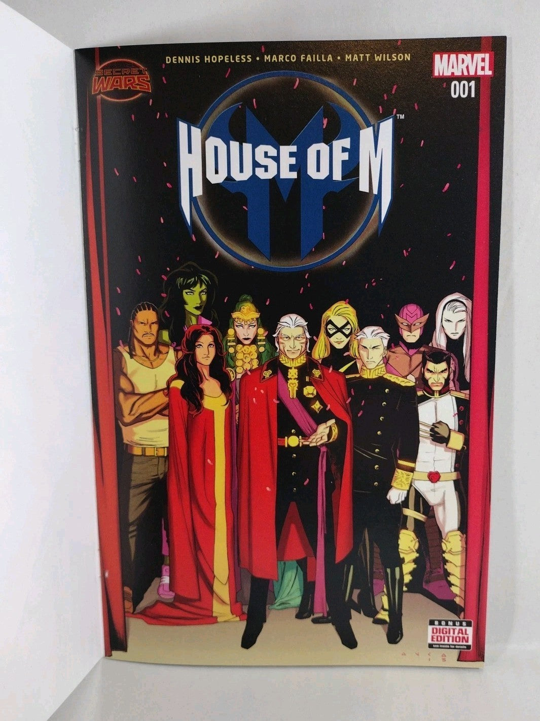 House of M #1 (2015) Marvel Secret Wars Sketch Cover Variant Original DCastr Art