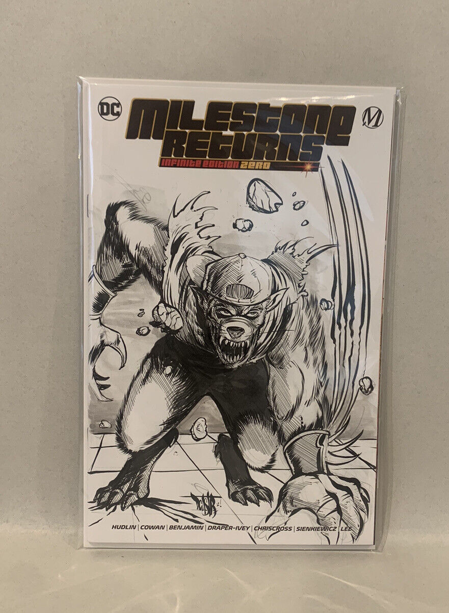 MILESTONE RETURNS: INFINITE EDITION #1 Blank Variant Cover W Original Dcastr Art