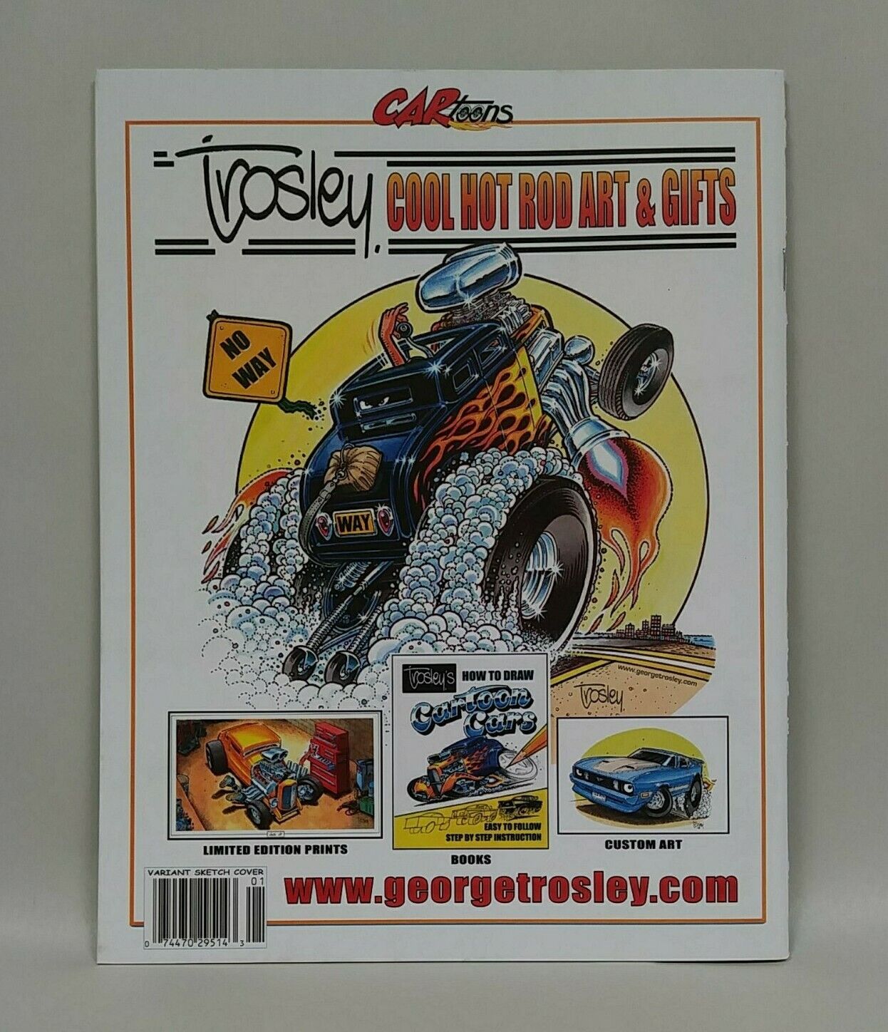 CAR Toons #25 (2020) Blank Cover Comic w Original Dave Castr Art ARG COA 182