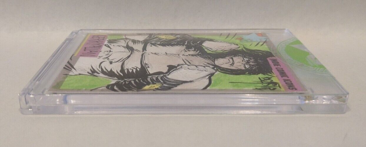 Indie Comic Icons Sketch Card w Original Gerry Allan Stone Art DCastr (2023) ARG