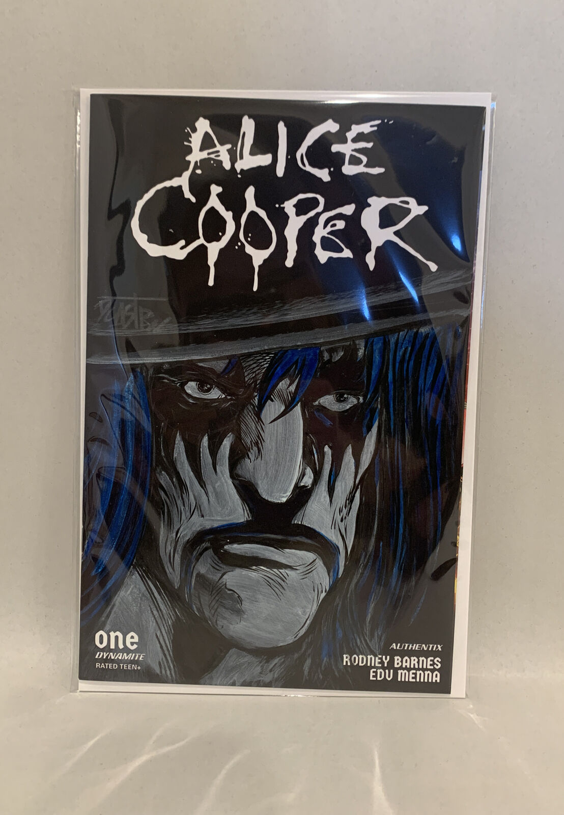 Alice Cooper #1 Blank Black Sketch Variant Cover W Original Dave Castr Art