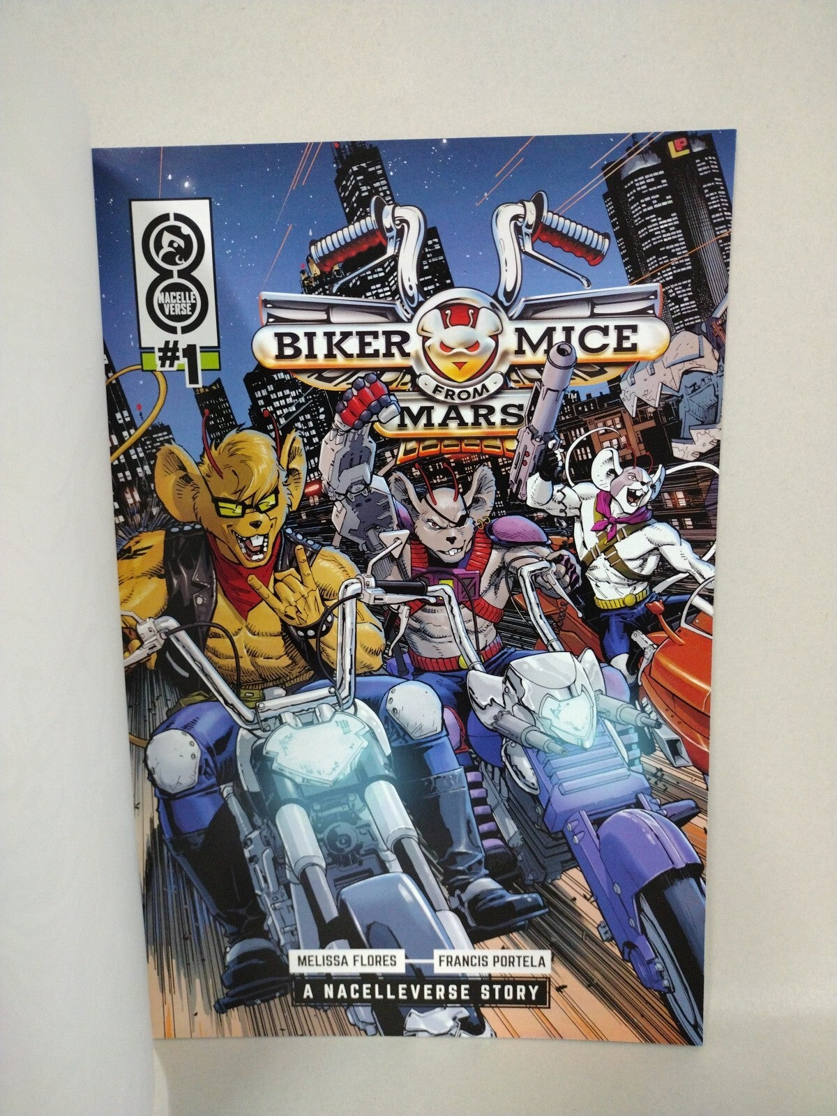 Biker Mice From Mars #1 (2024) Sketch Cover Variant Comic W Original DCastr Art 