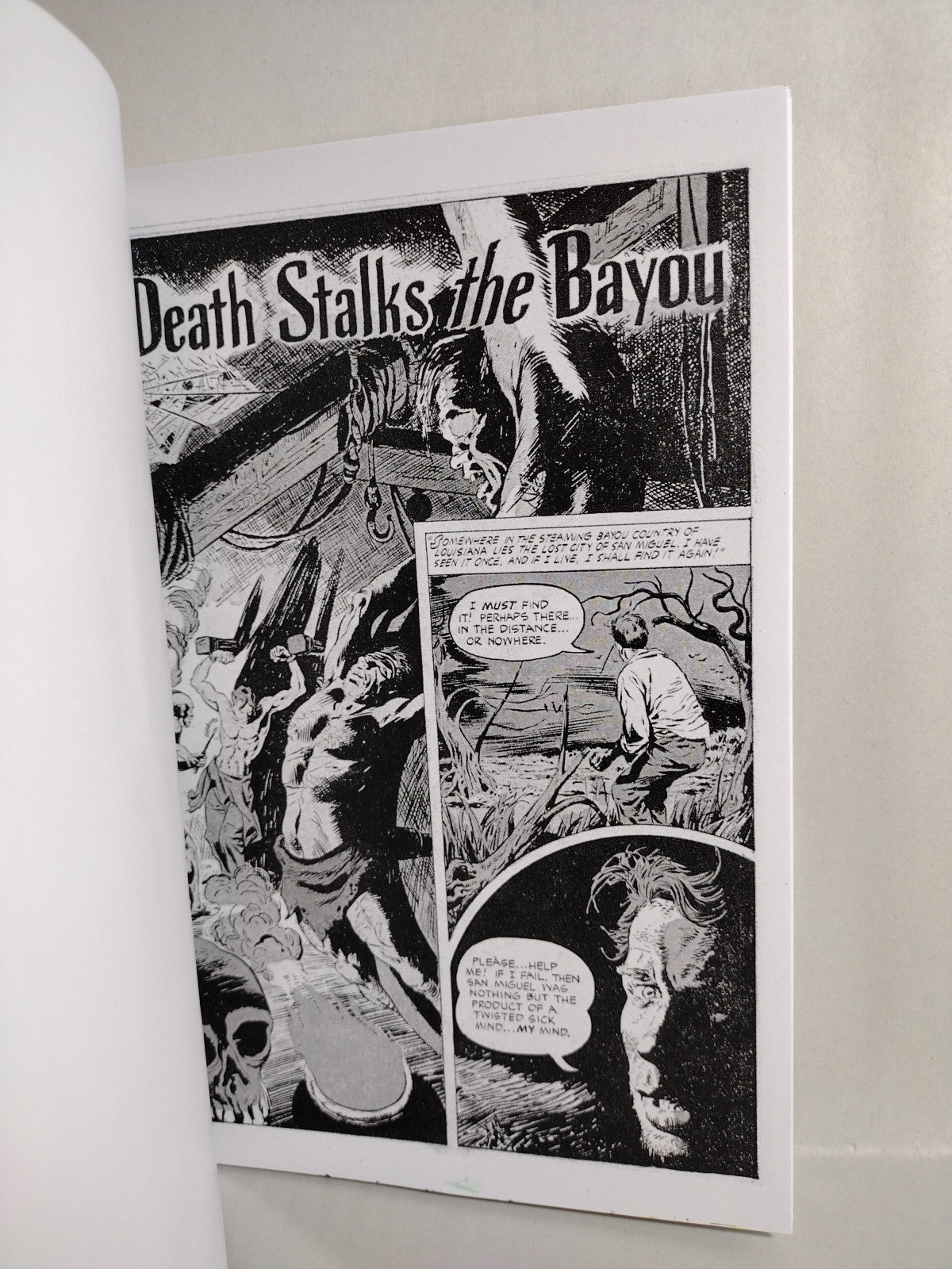 Nightmare #12 Precode Horror BW Reprint Sketch Cover Comic W Original DCastr Art