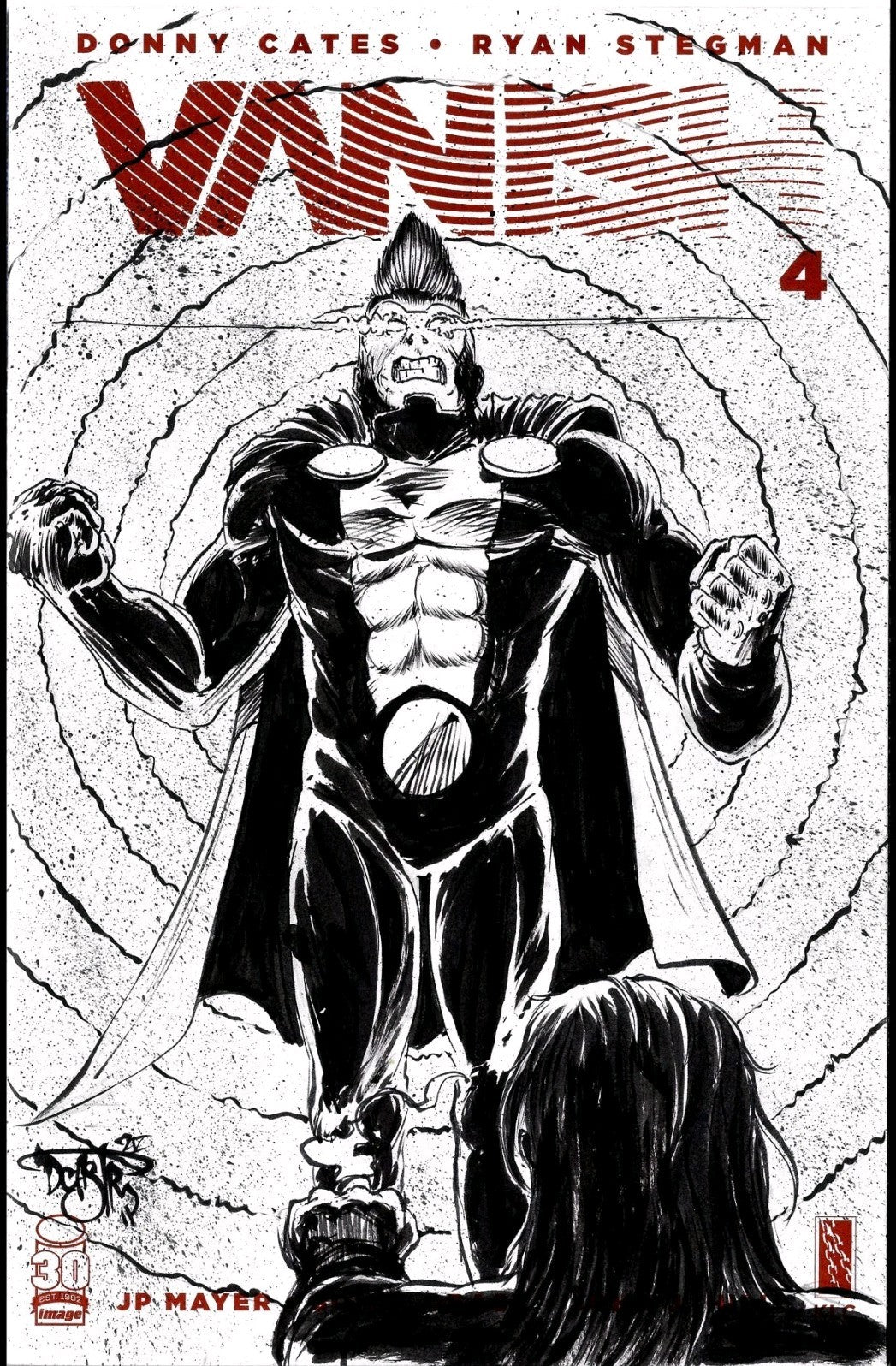 VANISH #4 (2022) Cates Stegman Image Comic Blank Cover w Original DCastr Art COA
