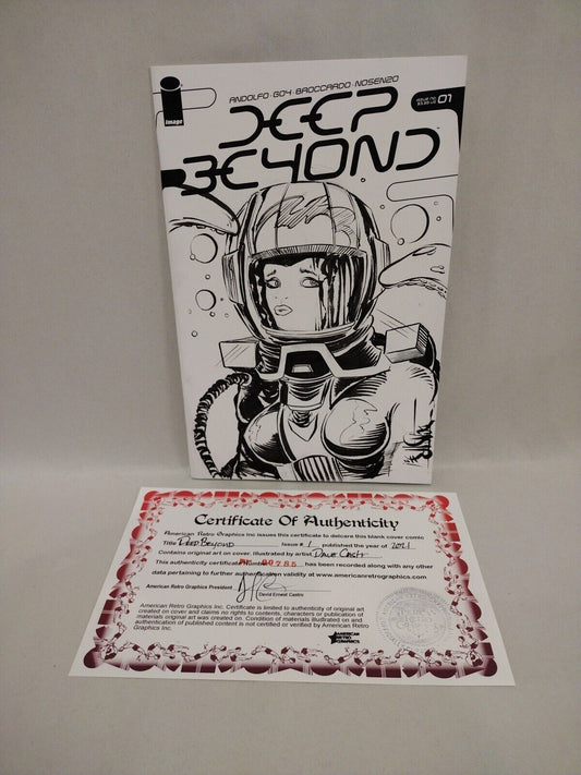 Deep Beyond #1 (2021) Blank Cover Image Comic W Original Dave Castr Art ARG COA