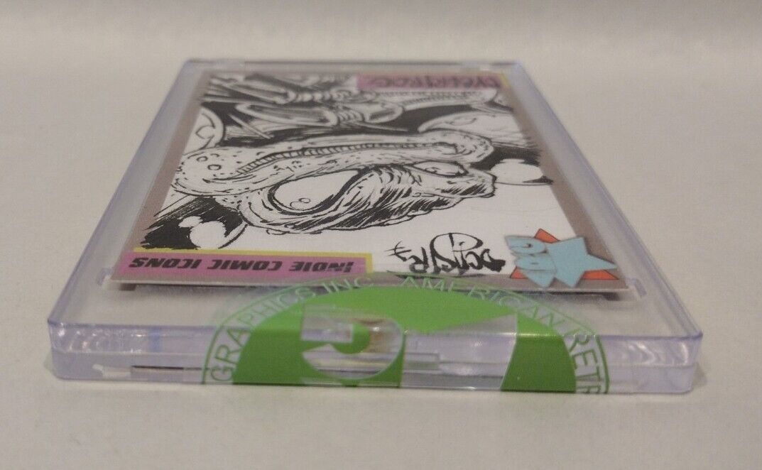 Indie Comic Icons Sketch Card w Original Cyberfrog Art DCastr (2023) ARG Sealed