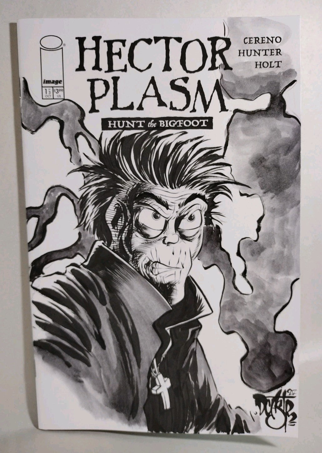 Hector Plasm Hunt The Bigfoot #1 Image Comic Sketch Var W Original DCastr Art