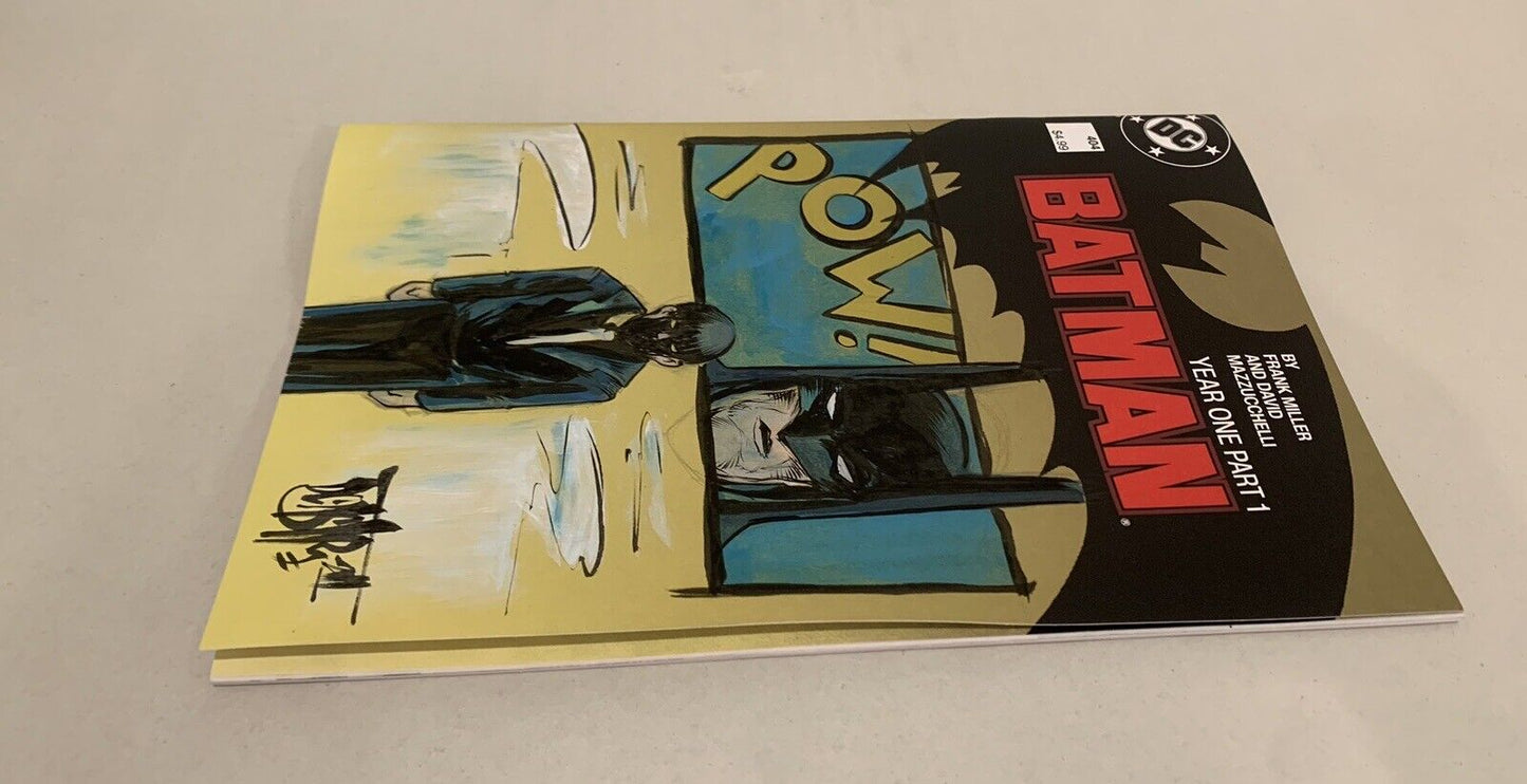 Batman #404 Comic Year One Facsimile Blank Cover Comic W Original Dave Castr Art