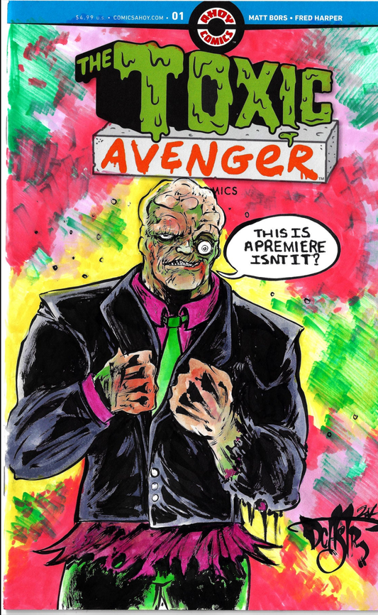 Toxic Avenger #1 (2025) Ahoy Sketch Cover W Original Dave Castr Art