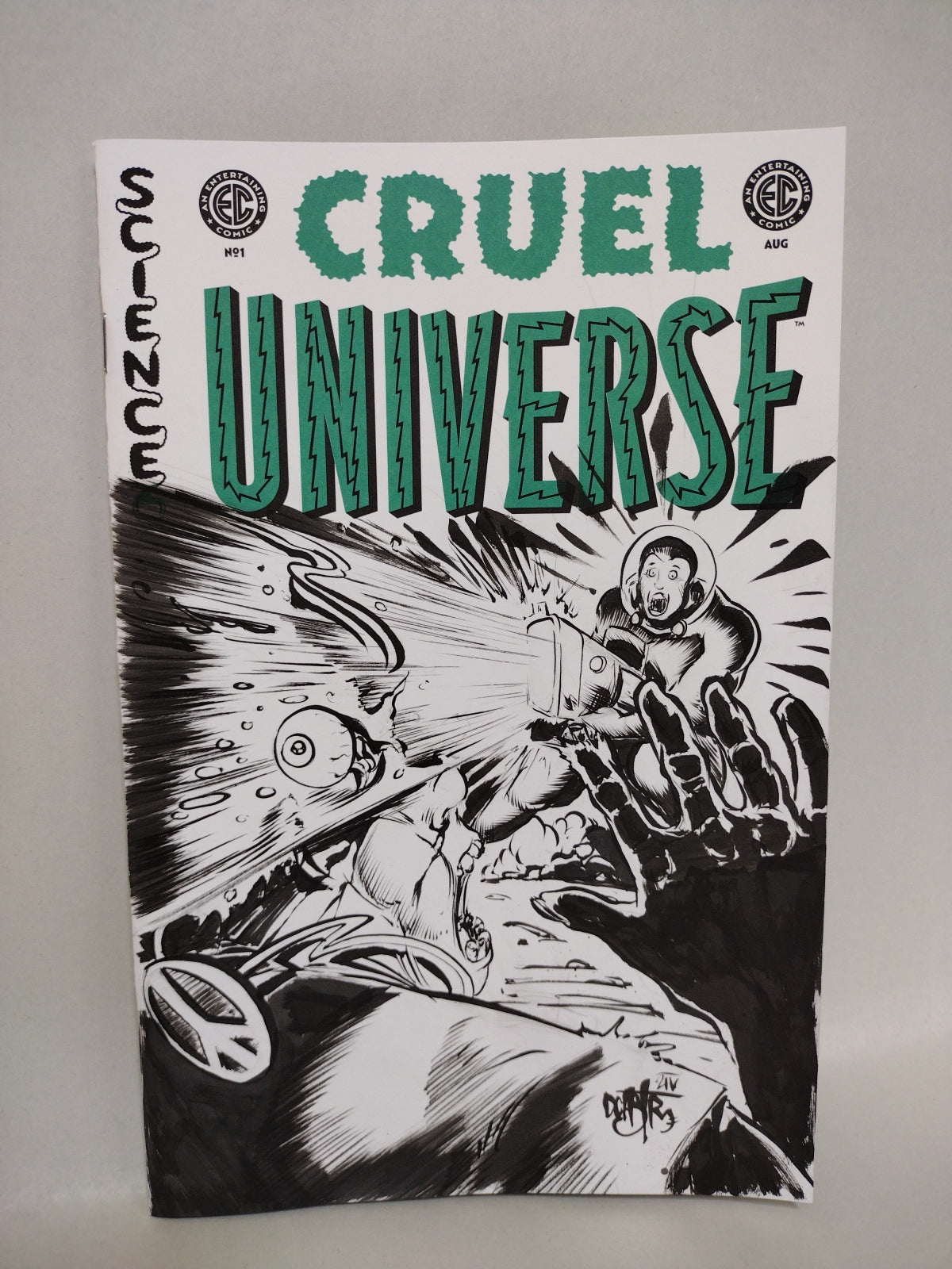 Cruel Universe #1 (2024) Oni EC Comic Sketch Cover Variant W Original "Space Blast" Art