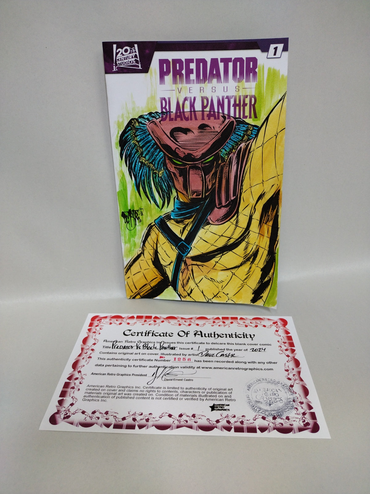 Predator Versus Black Panther #1 (2024) Marvel Variant Sketch Cover W Original Art