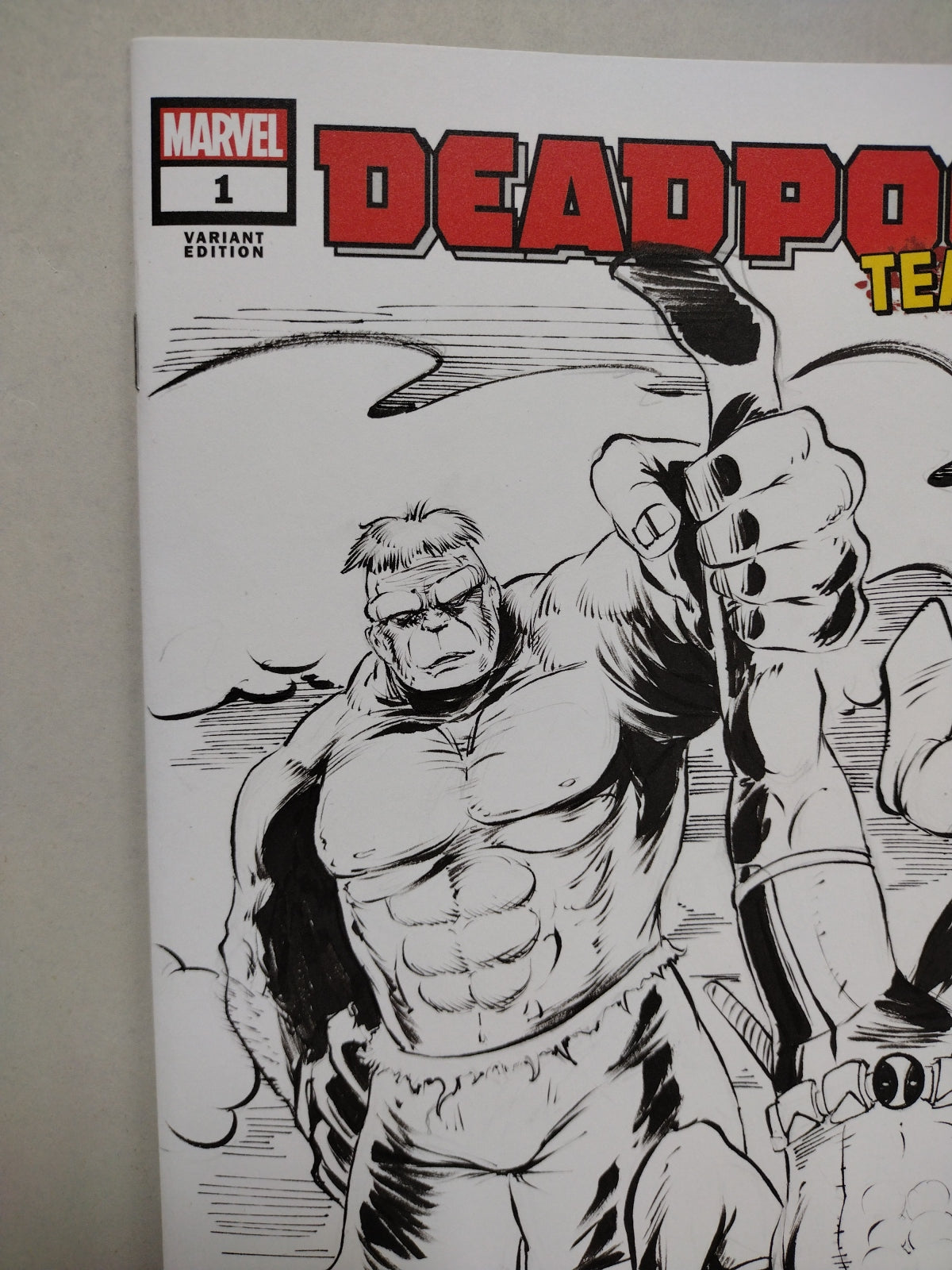 Deadpool Team-Up #1 (2024) Marvel Sketch Variant With Original Inked Art