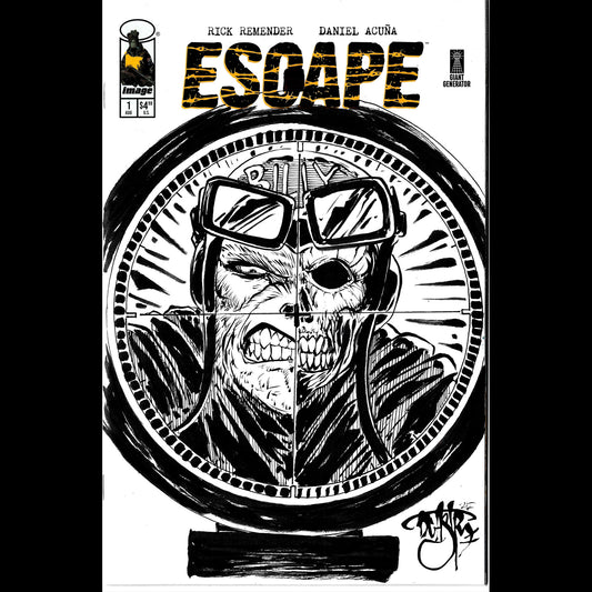 Escape 1 (2025) Image Comic Sketch Cover Variant W Original Dave Castr Billy Art