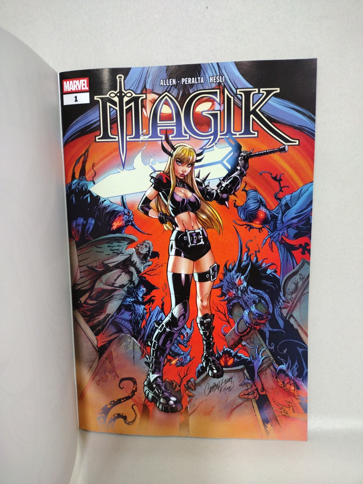 Magik 1 (2025) 2nd Print Marvel Sketch Cover Variant Comic W Original DCastr Art