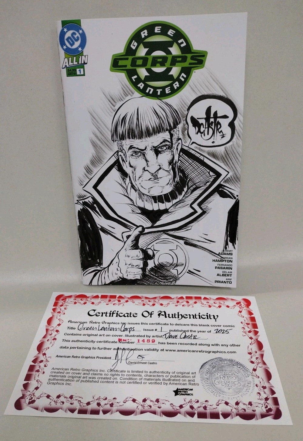 Green Lantern Corps #1 (2025) DC Comic Sketch Cover Var W Original DCastr Art