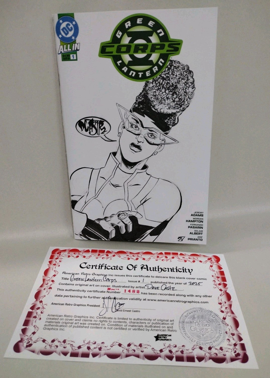 Green Lantern Corps #1 (2025) DC Comic Sketch Cover Var W Original DCastr Art