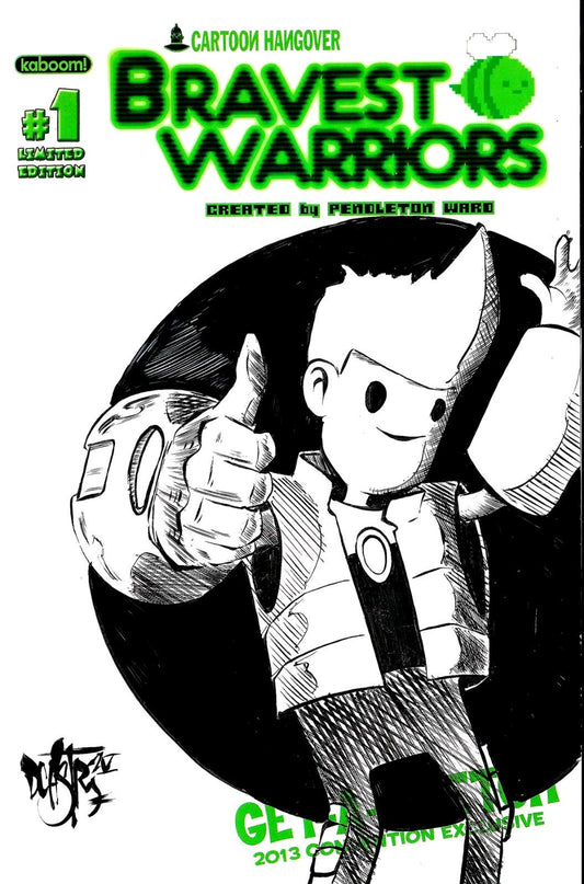 Bravest Warriors #1 (2012) Boom Comic Sketch Cover W Original Dave Castr Art