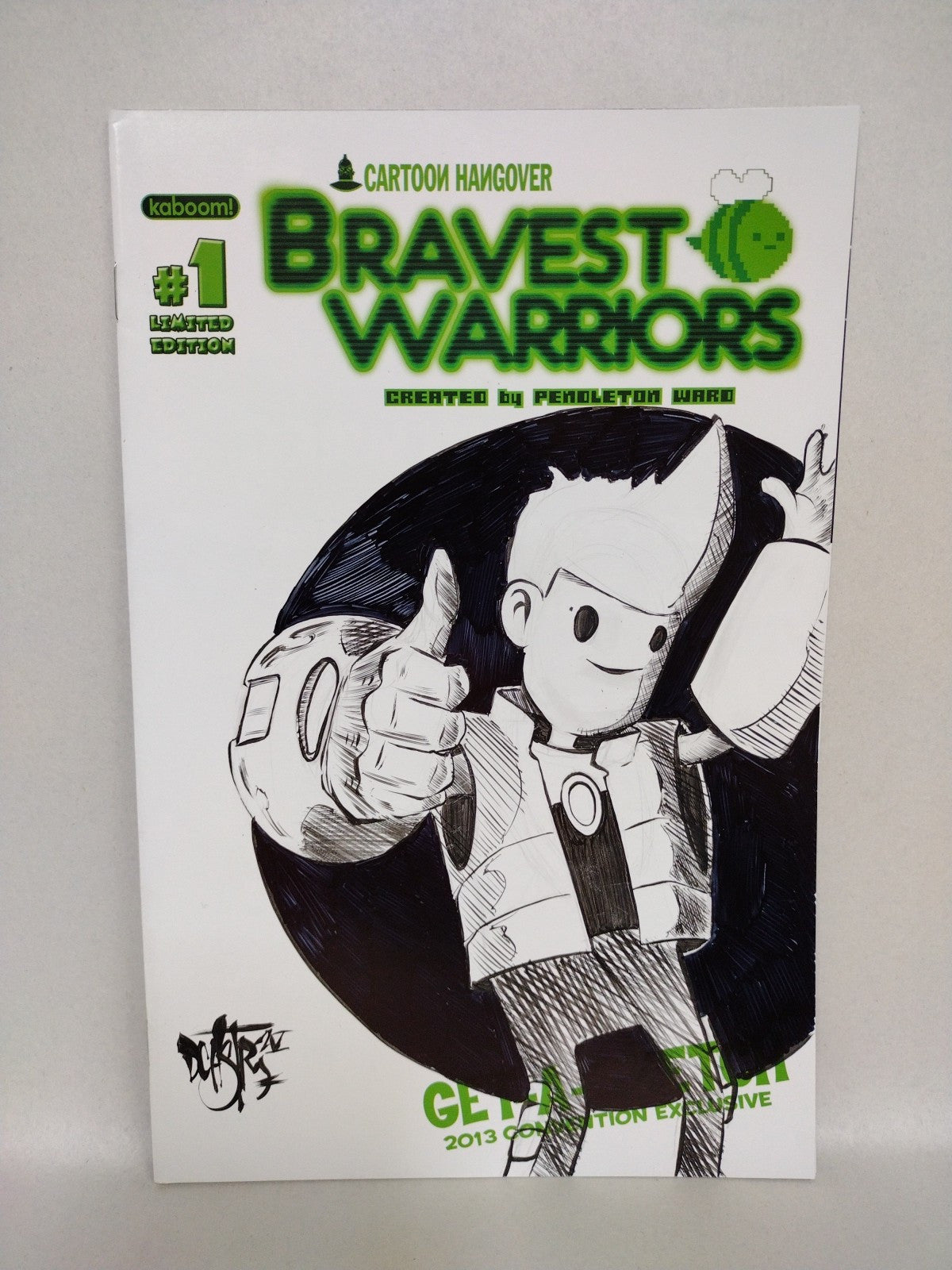 Bravest Warriors #1 (2012) Boom Comic Sketch Cover W Original Dave Castr Art