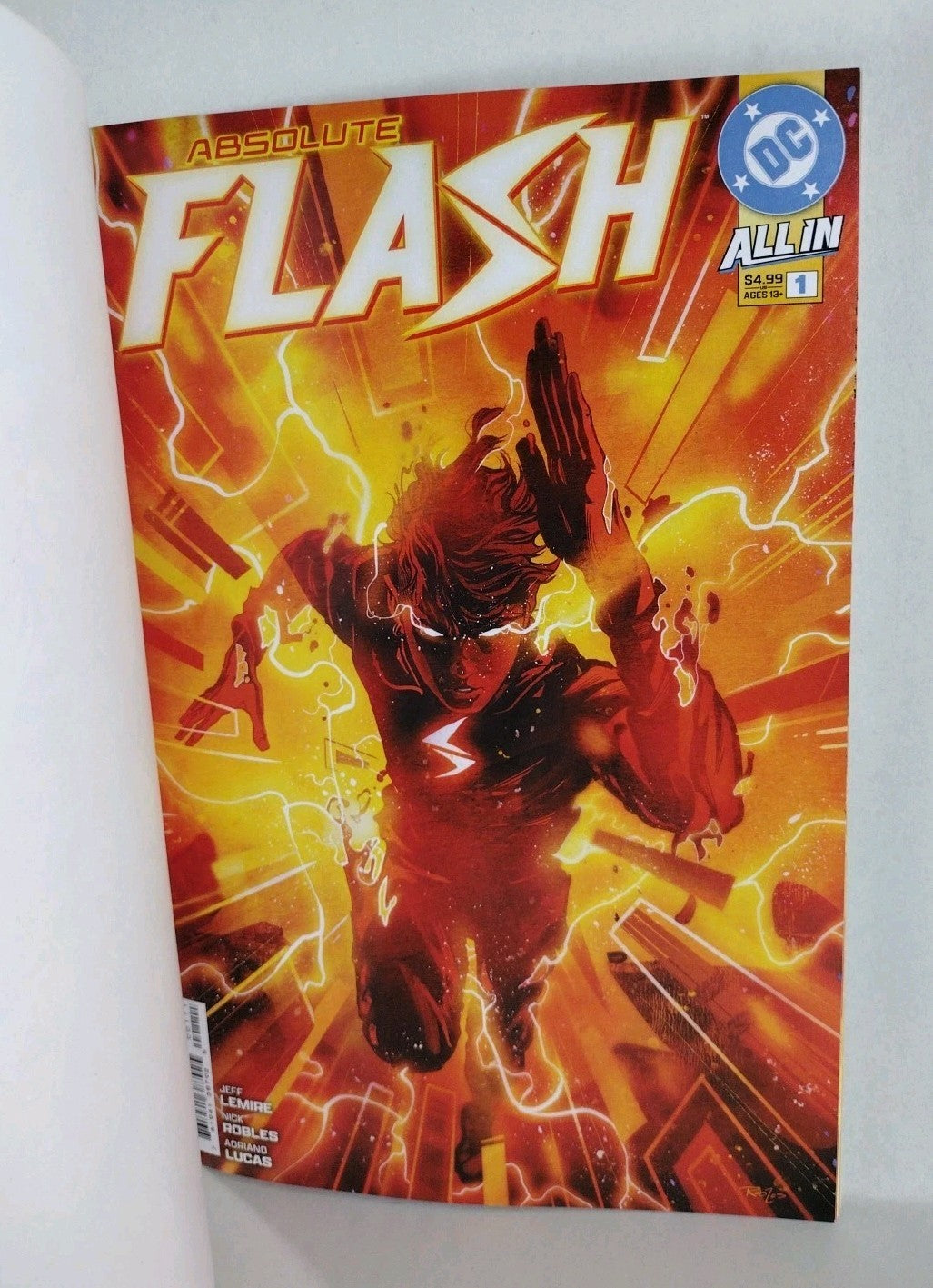 Absolute Flash 1 (2025) DC Comic Sketch Variant Cvr W Original Dave Castr Art