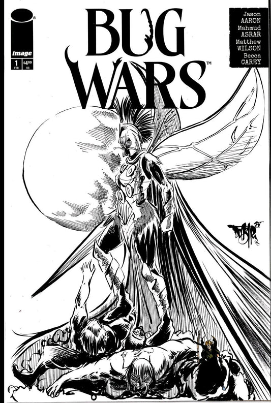 Bug Wars #1 (2025) Image Comic Sketch Cover Variant W Original Dave Castr Art