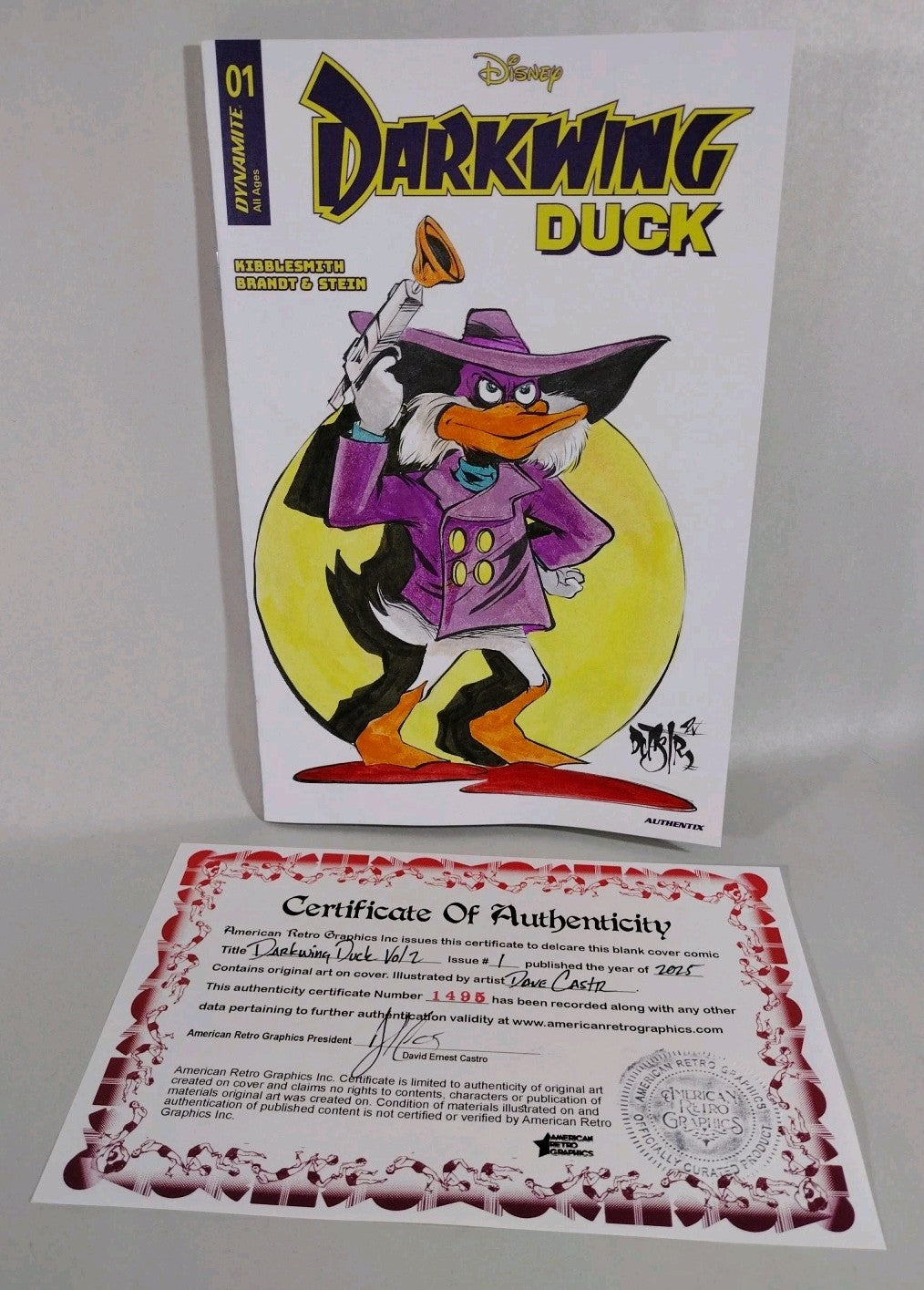 Darkwing Duck 1 (2025) Dynamite Comic Sketch Cover Variant W Original DCastr Art